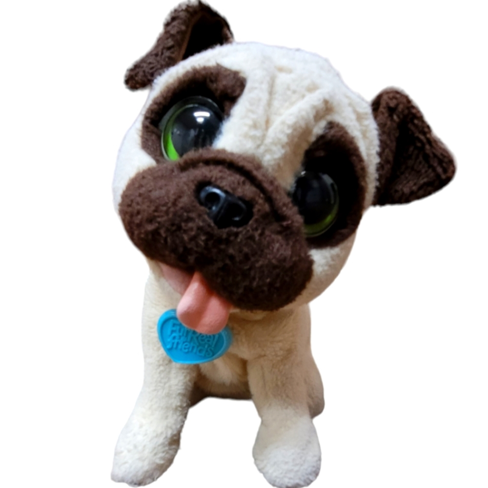 2014 FurReal Friends JJ My Jumping Barking Pug Dog Interactive Pet Plush Toy